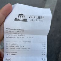   at Vox Libri in Vienna