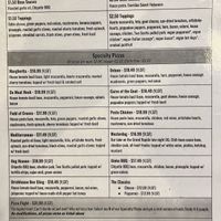 Menu  at The Mitten Brewing Co in Grand Rapids