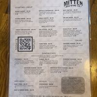 Mitten Brewing - Menu  at The Mitten Brewing Co in Grand Rapids