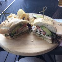 Torta sandwich- vegan style  at The Mitten Brewing Co in Grand Rapids