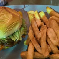 Calfiornia burger at Walt Disney World - ABC Commissary in Lake Buena Vista