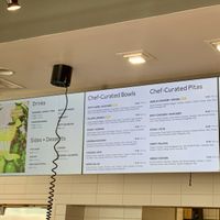 Menu  at CAVA in Georgetown