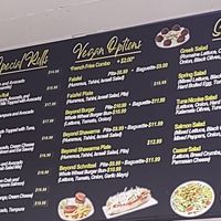 Vegan Options Menu at Cheese Xpress in Sunrise