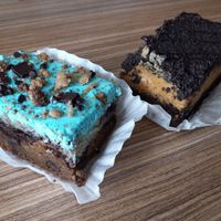 Cookie monster bar (left), Death bar (right) at Valhalla Bakery in Orlando
