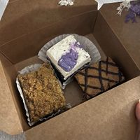 ube coconut crunch bar, key lime bar, brookie at Valhalla Bakery in Orlando