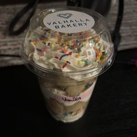 $6 vanilla cake cup!  at Valhalla Bakery in Orlando
