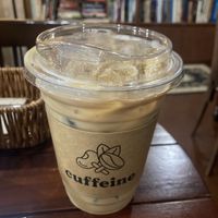Khmer iced latte with oat milk  at Cuffeine: Plant-based Coffee in Phnom Penh