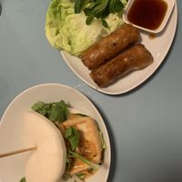 vegan Bao Bun and spring rolls   at KimLinh in Regensburg
