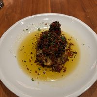 Cauliflower steak! Had a Chinese flavoring to it    at The Burn  in Tokyo