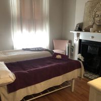 Couples massage treatment room  at Ethos Hair & Beauty in York