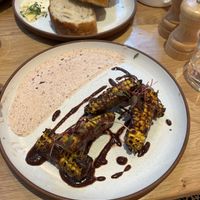 Sweet corn ribs  at Mallow - Canary Wharf in East London