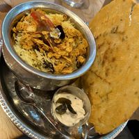 Mushroom biryani  at Mallow - Canary Wharf in East London