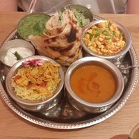 Breakfast thali at Mallow - Canary Wharf in East London