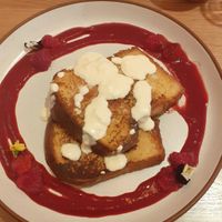 Creme brulee French toast at Mallow - Canary Wharf in East London