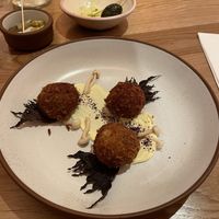 Miso croquettes   at Mallow - Canary Wharf in East London