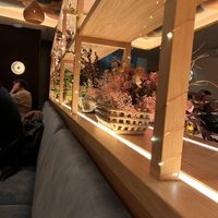 Dried flowers everywhere   at Mallow - Canary Wharf in East London