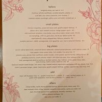 Menu at Mallow - Canary Wharf in East London