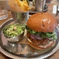 Chick’n burgerr  at Mallow - Canary Wharf in East London