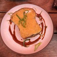 Kimchi toastie  at Mallow - Canary Wharf in East London