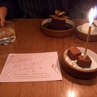 Birthday truffles at Mallow - Canary Wharf in East London