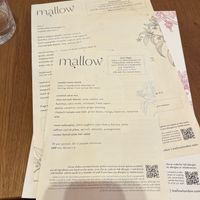 Menu   at Mallow - Canary Wharf in East London