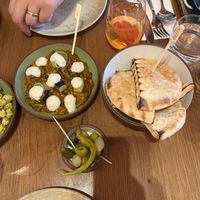 Starters of the sharing menu   at Mallow - Canary Wharf in East London