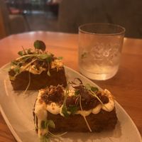 Hash browns & apricot negroni   at Mallow - Canary Wharf in East London