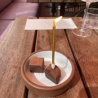 Dark chocolate sea salt truffles  at Mallow - Canary Wharf in East London