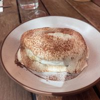 Tiramisu pancakes  at Mallow - Canary Wharf in East London