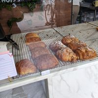 Croissants and pain au chocolate/pain au almond at TheDorkyFrench Vegan Bakery in Glasgow
