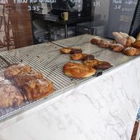 Palmiers and savoury croissants at TheDorkyFrench Vegan Bakery in Glasgow