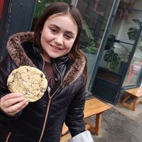Vegan cookie at TheDorkyFrench Vegan Bakery in Glasgow