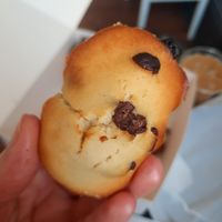 The fluffiest chocolate chip madeleine at TheDorkyFrench Vegan Bakery in Glasgow