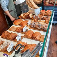 The pastry counter at TheDorkyFrench Vegan Bakery in Glasgow