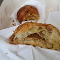 Filling from the no ham and cheeze roll 🥐 at TheDorkyFrench Vegan Bakery in Glasgow