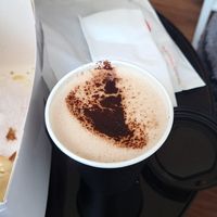 Hot cocoa at TheDorkyFrench Vegan Bakery in Glasgow