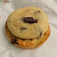 Cookie croissant style pastry 😍😍 at TheDorkyFrench Vegan Bakery in Glasgow