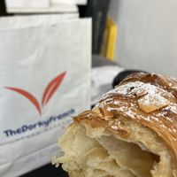 Almond Croissant   at TheDorkyFrench Vegan Bakery in Glasgow