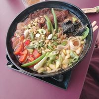 Miso soup at veganaf in Banska Bystrica