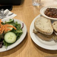 Wuthering Heights, vegan chili and side salad  at Webster's Cafe in State College