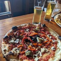 Vegan Primavera pizza at Terroni in Toronto