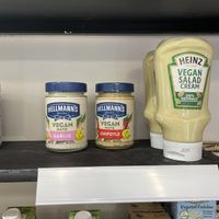 Vegan mayos  at The Plant-Based Market in Barcelona