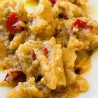 Aubergine salad  at T' Agnantio in Nikitas