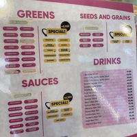 Menu  at Poke Store in La Spezia