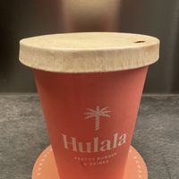 Secure paper lid for the to go cups!  at Hulala in Dusseldorf