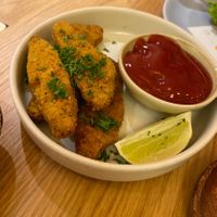 Chicken dippers  at Hulala in Dusseldorf