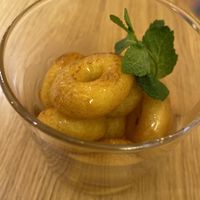 Donuts with caramel sauce   at Hulala in Dusseldorf