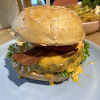 Bacon burgerrs  at Hulala in Dusseldorf