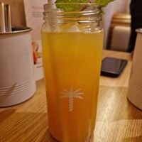 Peach mint lemonade at Hulala in Dusseldorf