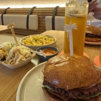 BBQ Burger with vegan Bacon  at Hulala in Dusseldorf